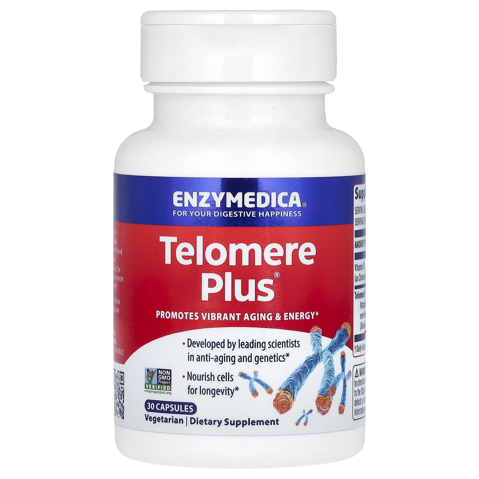 Enzymedica, Telomere Plus, 30 Capsules UPC 670480150108 | HiLife Vitamins