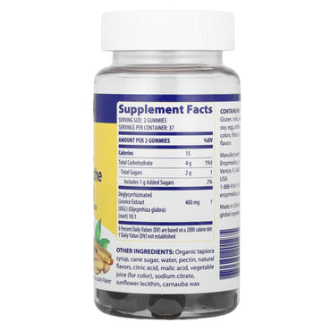 Enzymedica, DGL Stomach Soothe Gummies, 74 Vegan Gummies UPC 670480201275 | HiLife Vitamins