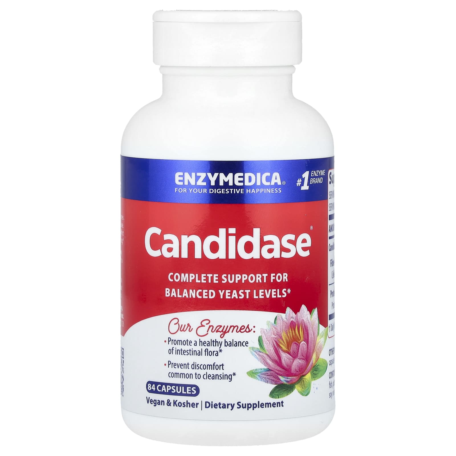 Enzymedica, Candidase, 84 Capsules UPC 670480201411 | HiLife Vitamins