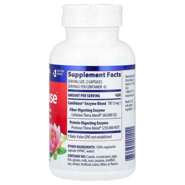 Enzymedica, Candidase, 84 Capsules UPC 670480201411 | HiLife Vitamins