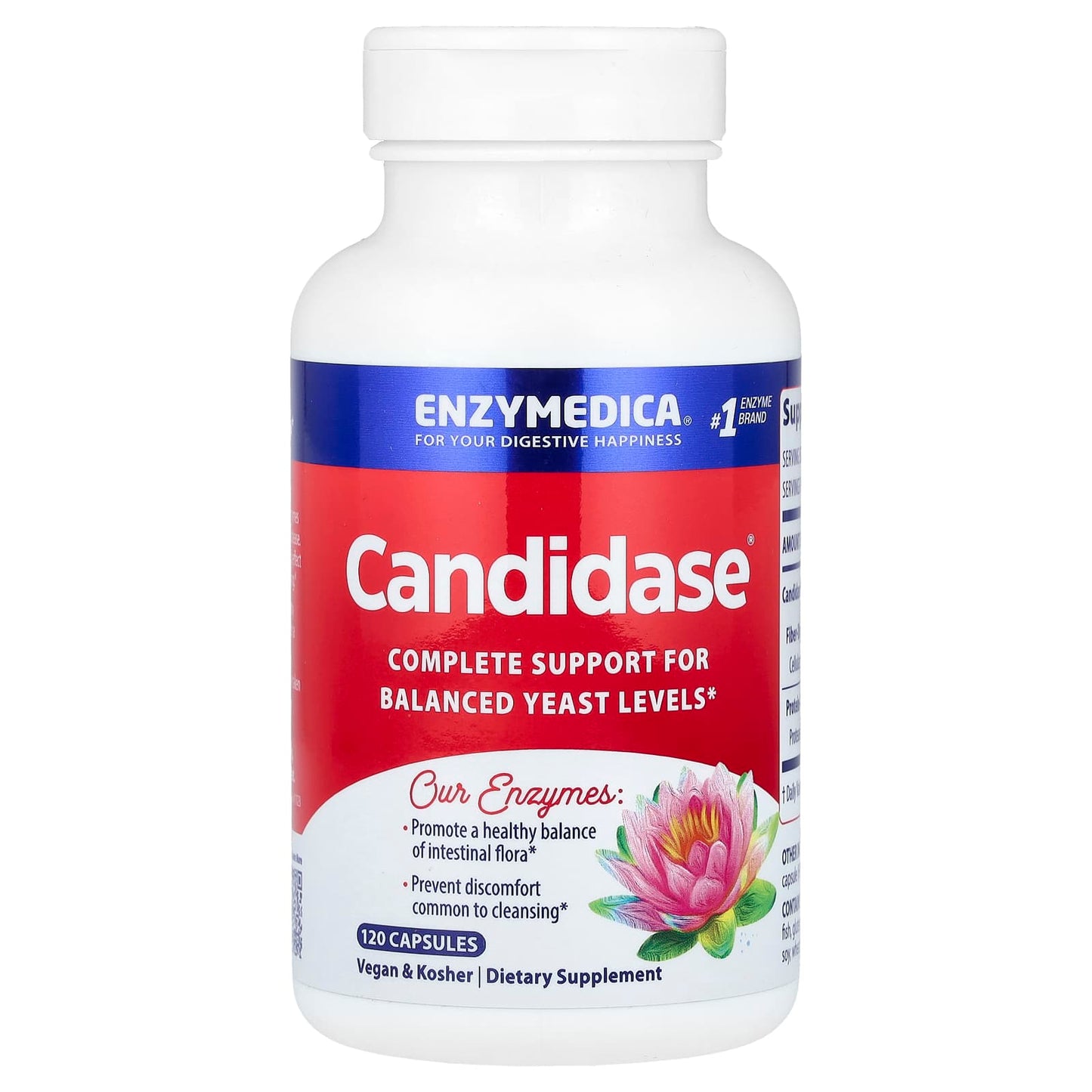 Enzymedica, Candidase, 120 Capsules UPC 670480201428 | HiLife Vitamins