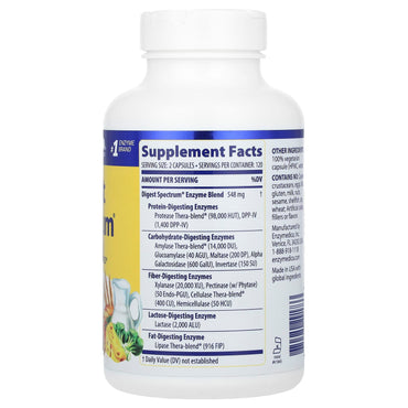Enzymedica, Digest Spectrum, 240 Capsules UPC 670480291733 | HiLife Vitamins