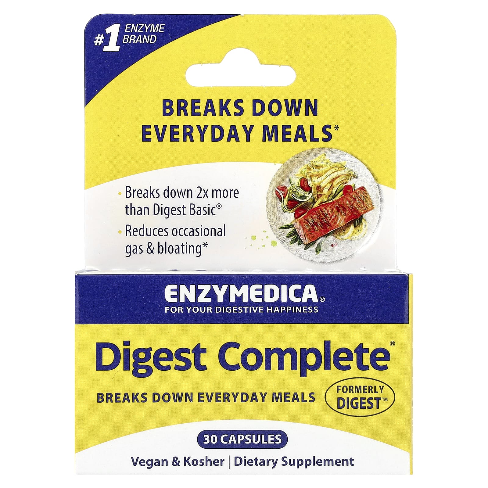 Enzymedica, Digest, 30 Capsules UPC 670480981139 | HiLife Vitamins