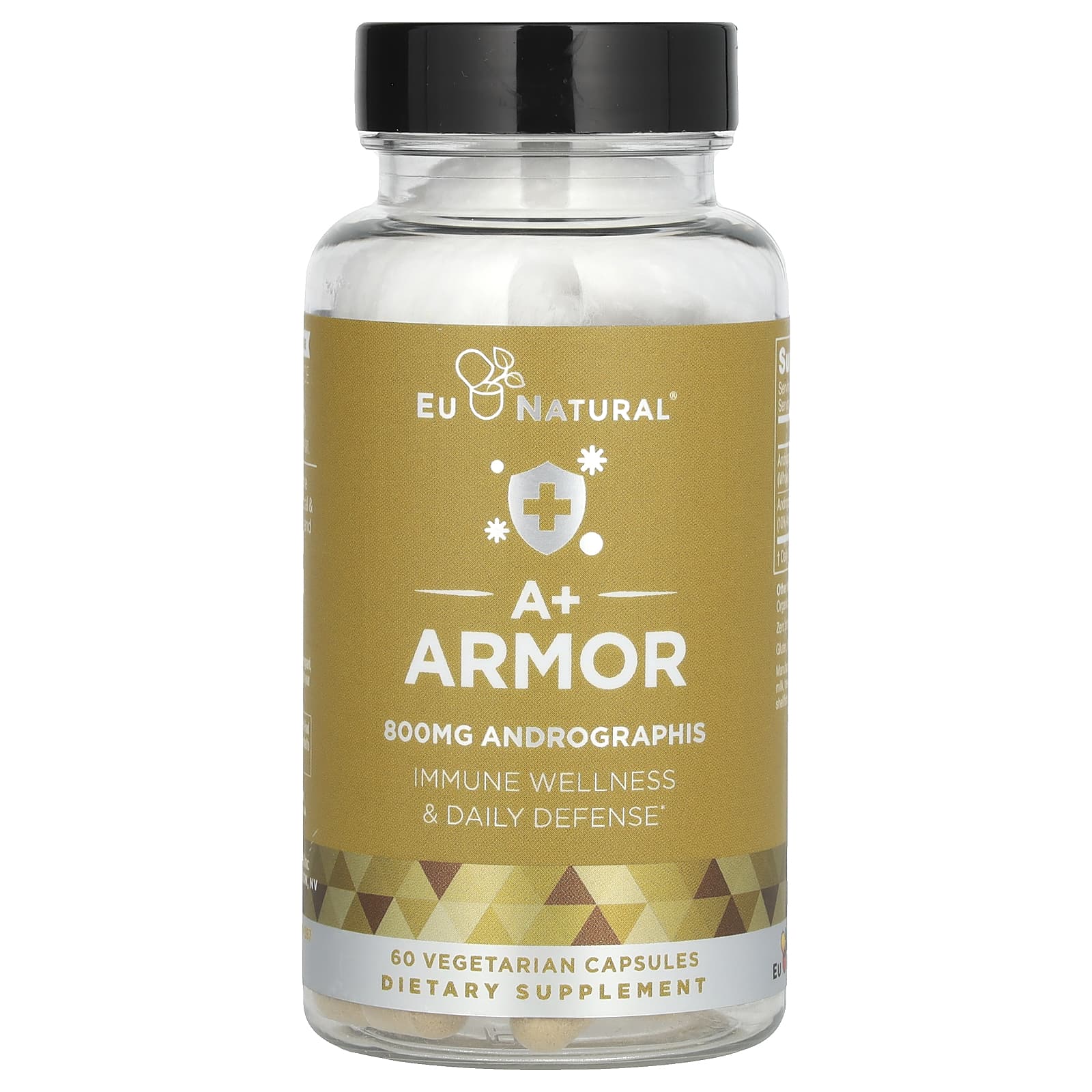 EU Natural, A + Armor, 800 mg, 60 Vegetarian Capsules UPC 855244008004 | HiLife Vitamins