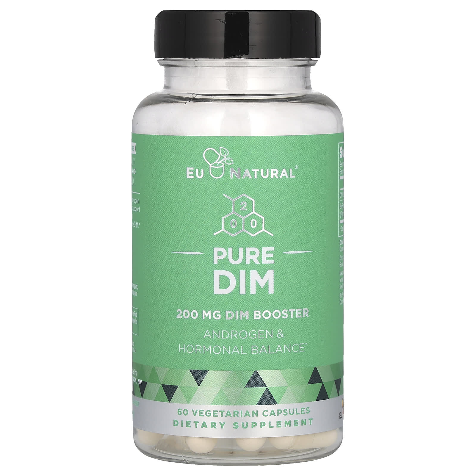 EU Natural, Pure DIM, 200 mg, 60 Vegetarian Capsules UPC 855244008042 | HiLife Vitamins
