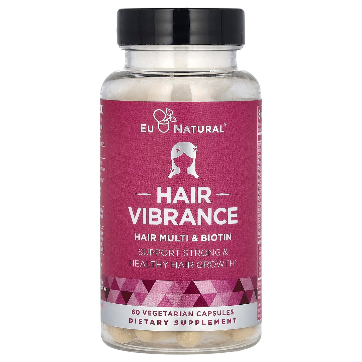 EU Natural, Hair Vibrance, Hair Multi & Biotin, 60 Vegetarian Capsules UPC 855244008073 | HiLife Vitamins