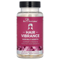 EU Natural, Hair Vibrance, Hair Multi & Biotin, 60 Vegetarian Capsules UPC 855244008073 | HiLife Vitamins