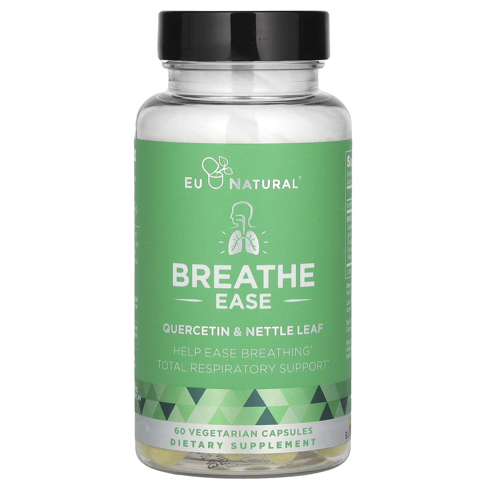 EU Natural, Breathe Ease, Quercetin & Nettle Leaf, 60 Vegetarian Capsules UPC 855244008141 | HiLife Vitamins