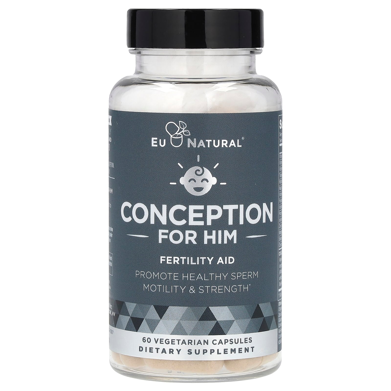 EU Natural, Conception for Him, Fertility Aid, 60 Vegetarian Capsules UPC 855244008479 | HiLife Vitamins
