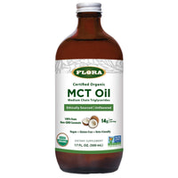 Flora, MCT Oil, Certified Organic, 17 FL. Oz (500mL) UPC 061998679586 | Hilife Vitamins