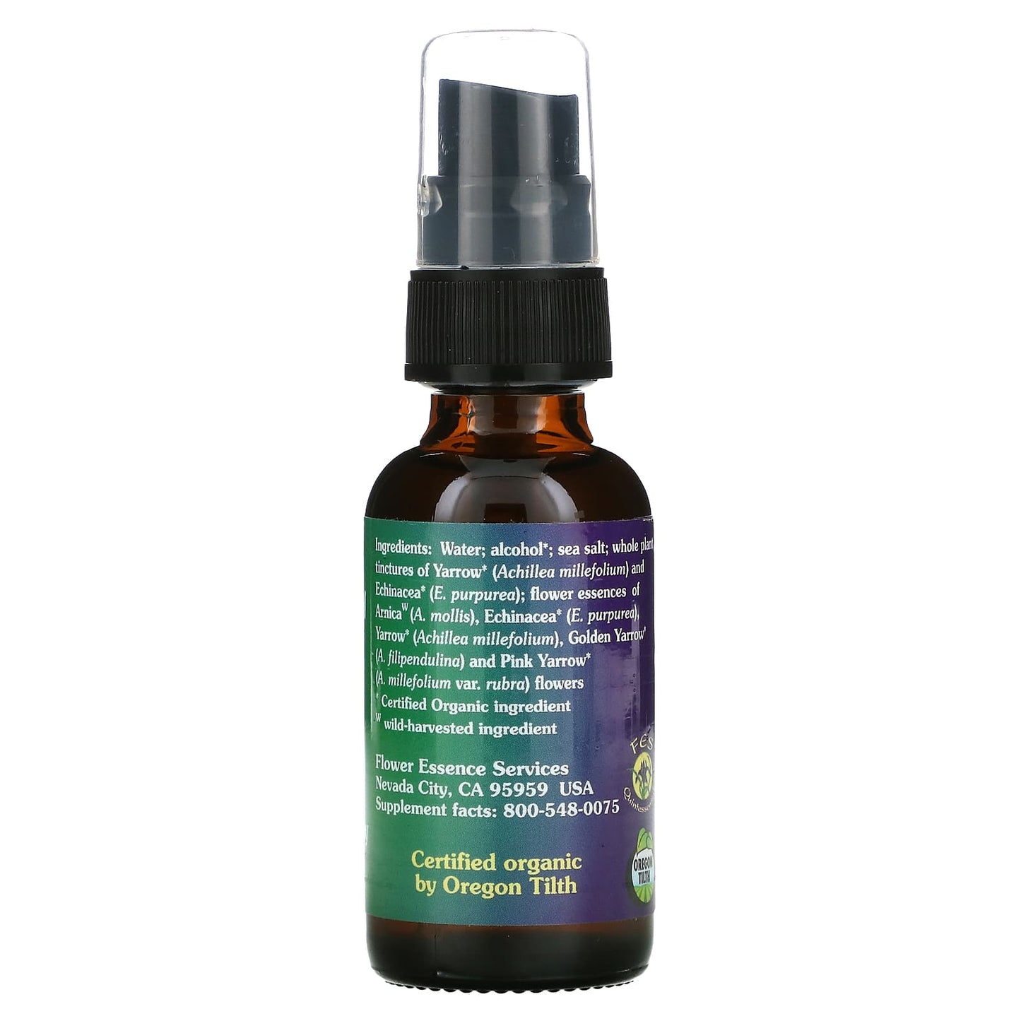 FLOWER ESSENCE SERVICES, Yarrow Environmental Solution Spray, 1 Oz UPC 782932111053 | Hilife Vitamins