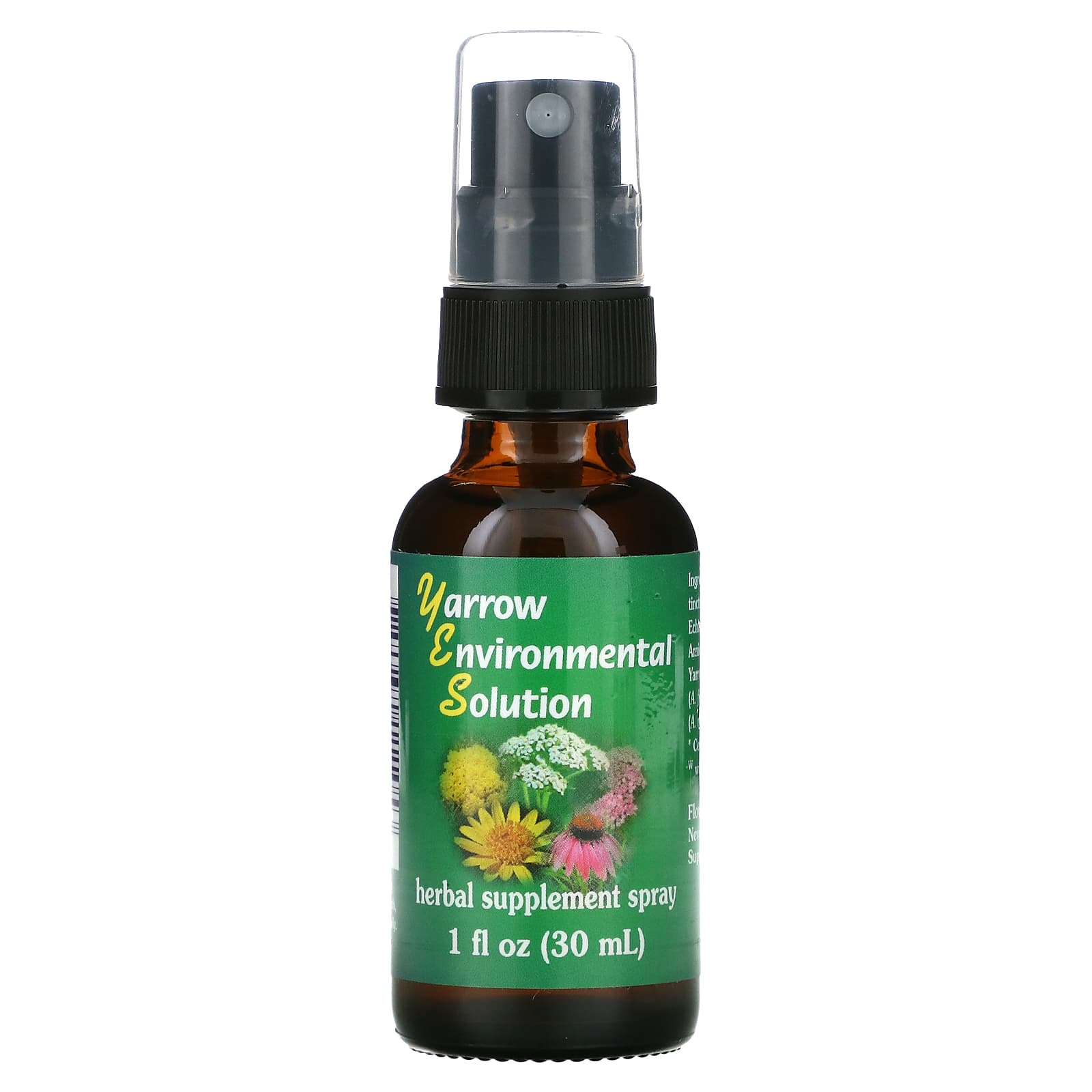 FLOWER ESSENCE SERVICES, Yarrow Environmental Solution Spray, 1 Oz UPC 782932111053 | Hilife Vitamins