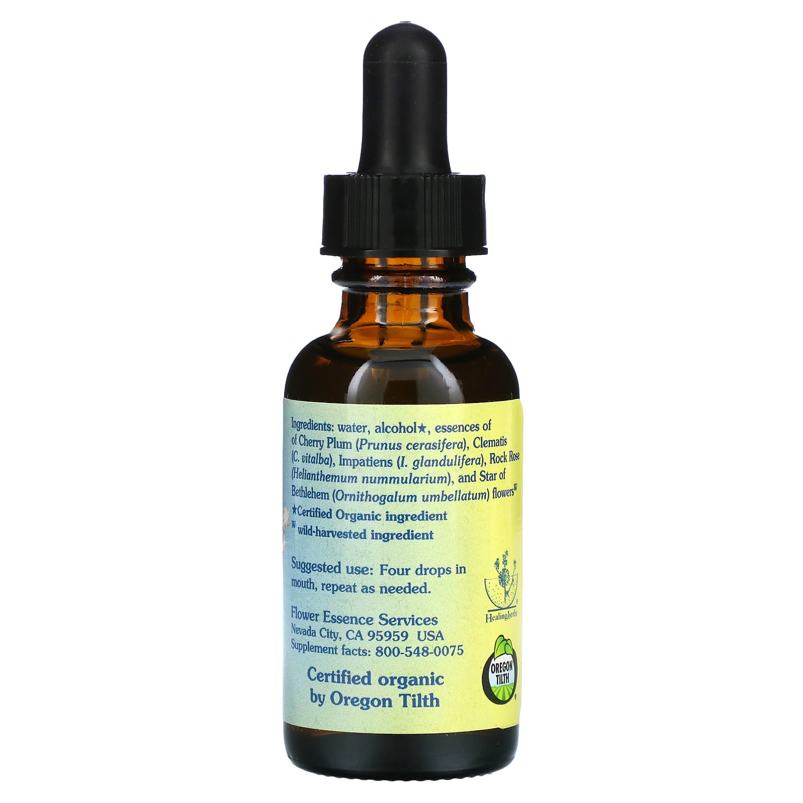 FLOWER ESSENCE SERVICES, Five-Flower Formula Dropper, 1 Oz UPC 782932210398 | Hilife Vitamins