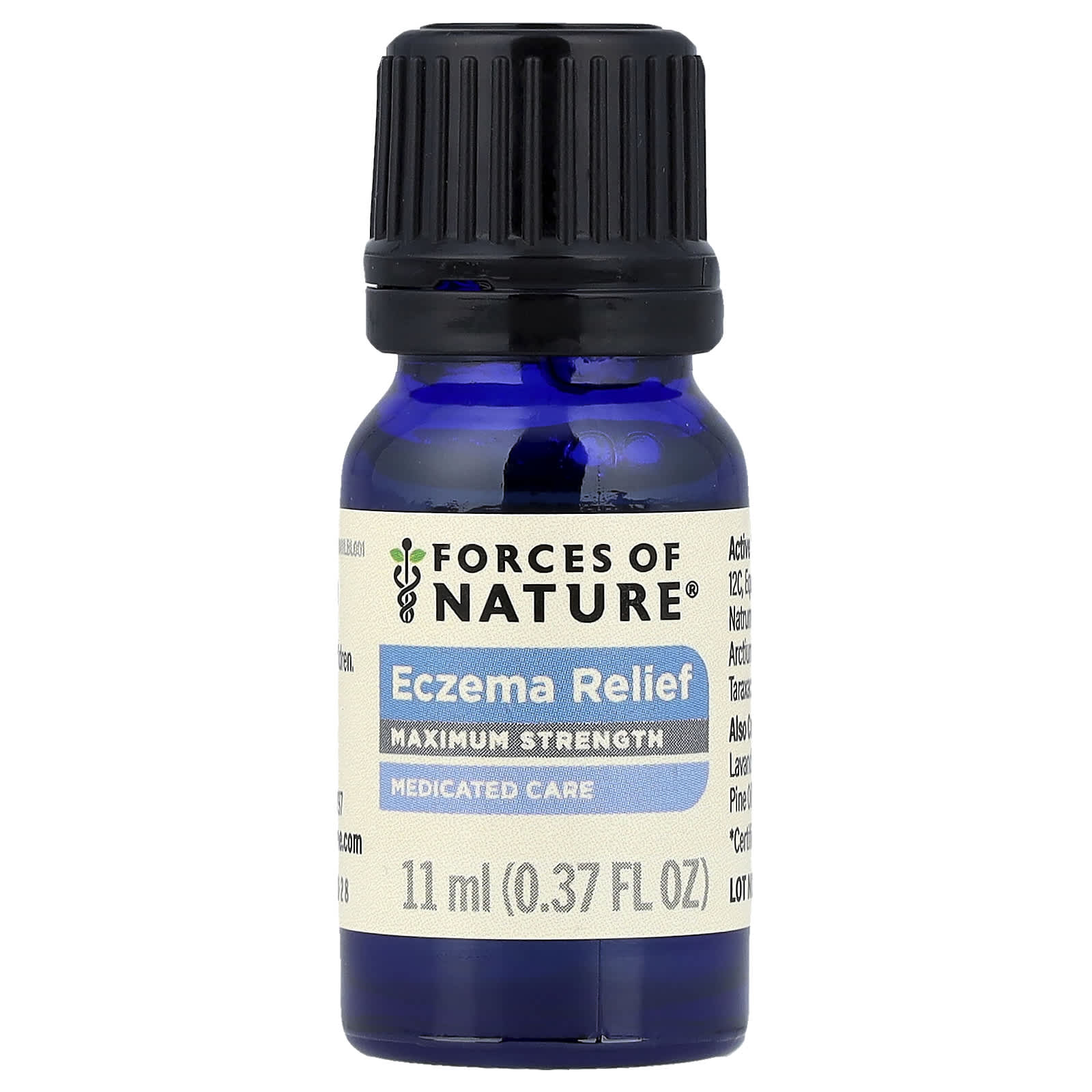 Forces of Nature, Eczema Relief, Maximum Strength, 0.37 fl oz (11 ml) UPC 830743010017 | Hilife Vitamins