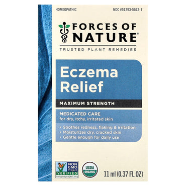 Forces of Nature, Eczema Relief, Maximum Strength, 0.37 fl oz (11 ml) UPC 830743010017 | Hilife Vitamins