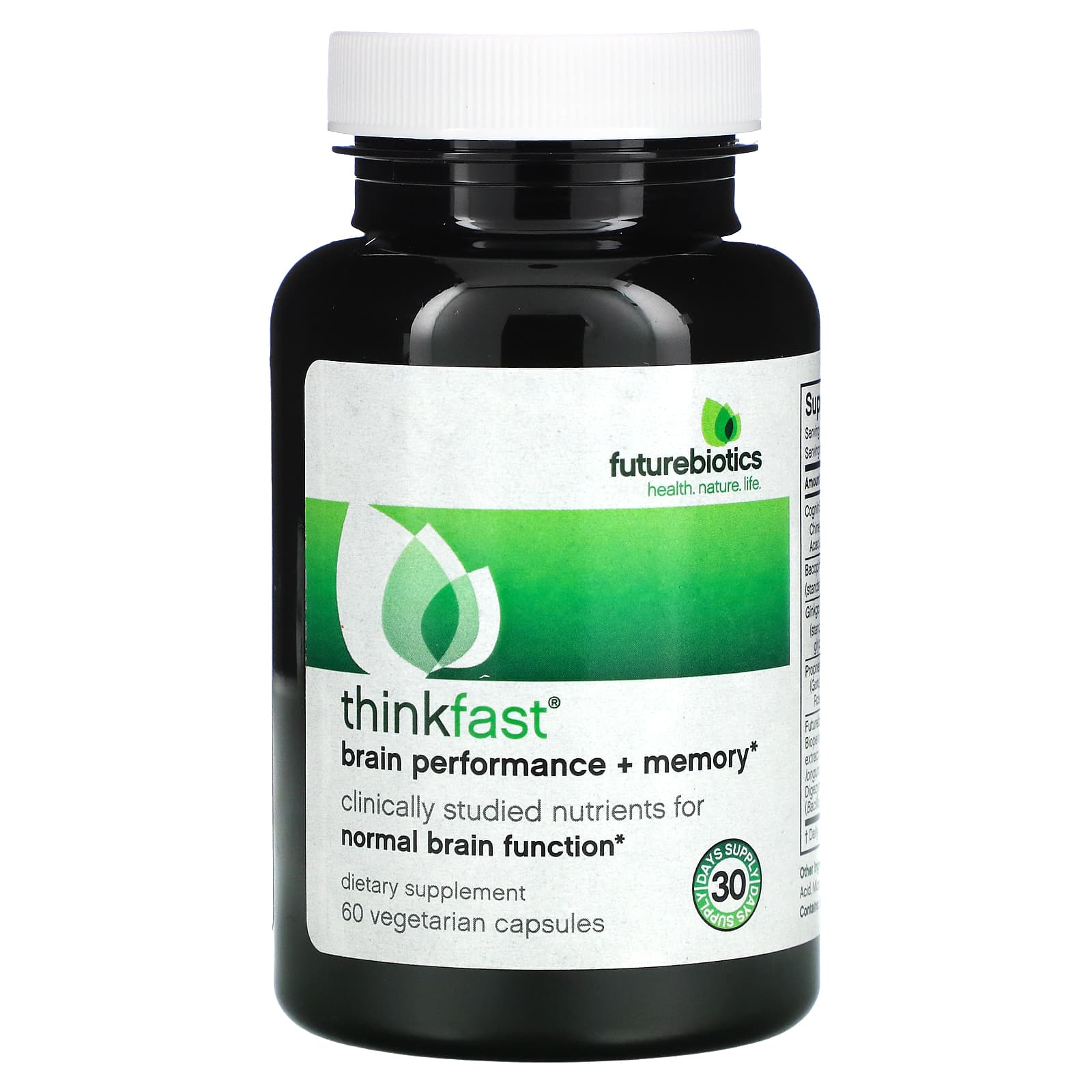 Futurebiotics, ThinkFast, Brain Performance + Memory, 60 CAPSULE UPC 049479025091 | Hilife Vitamins
