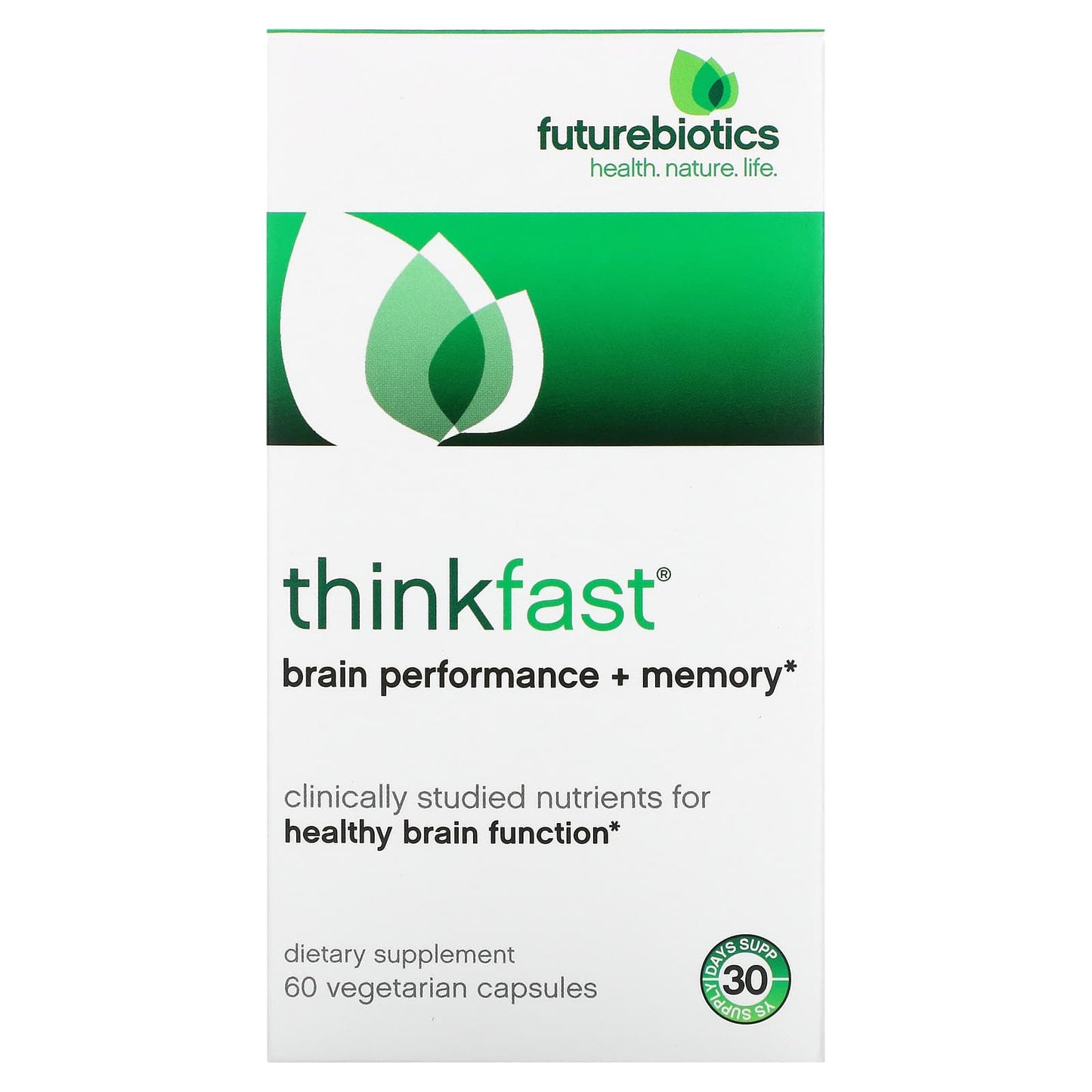 Futurebiotics, ThinkFast, Brain Performance + Memory, 60 CAPSULE UPC 049479025091 | Hilife Vitamins