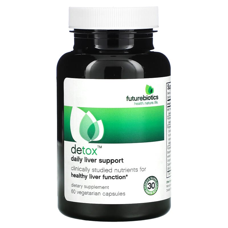 Futurebiotics, Detox, Daily Liver Support, 60 Vegetarian Capsules UPC 049479025107 | Hilife Vitamins
