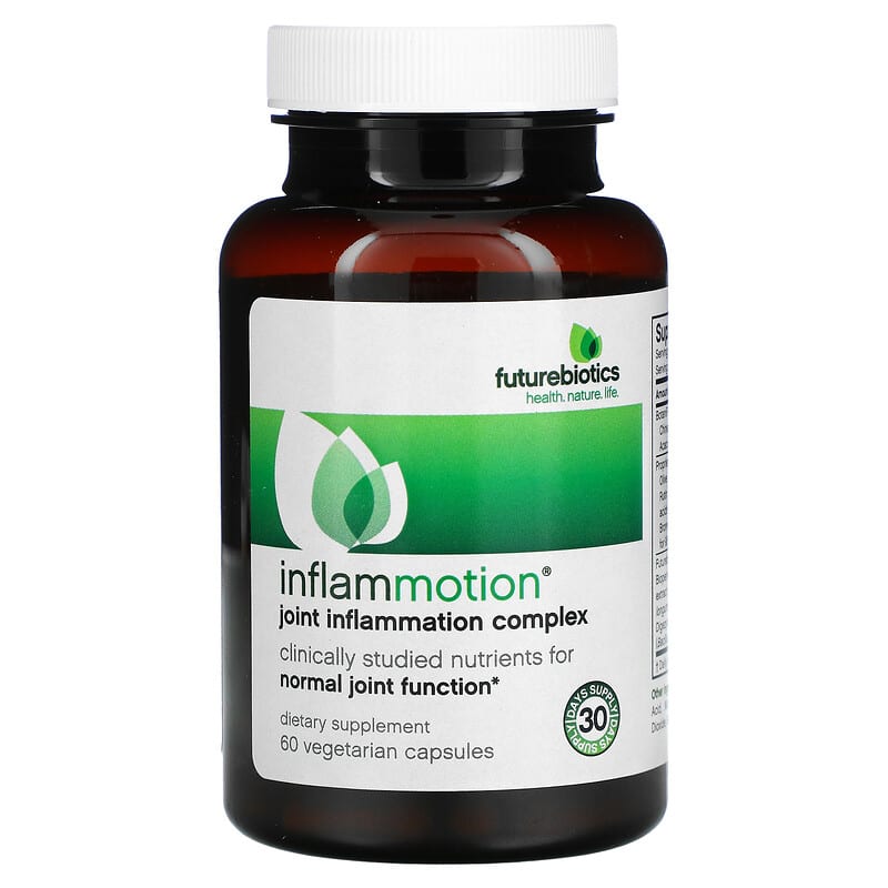 Futurebiotics, InflamMotion, Joint Inflammation Complex, 60 Vegetarian Capsules UPC 049479025183 | Hilife Vitamins