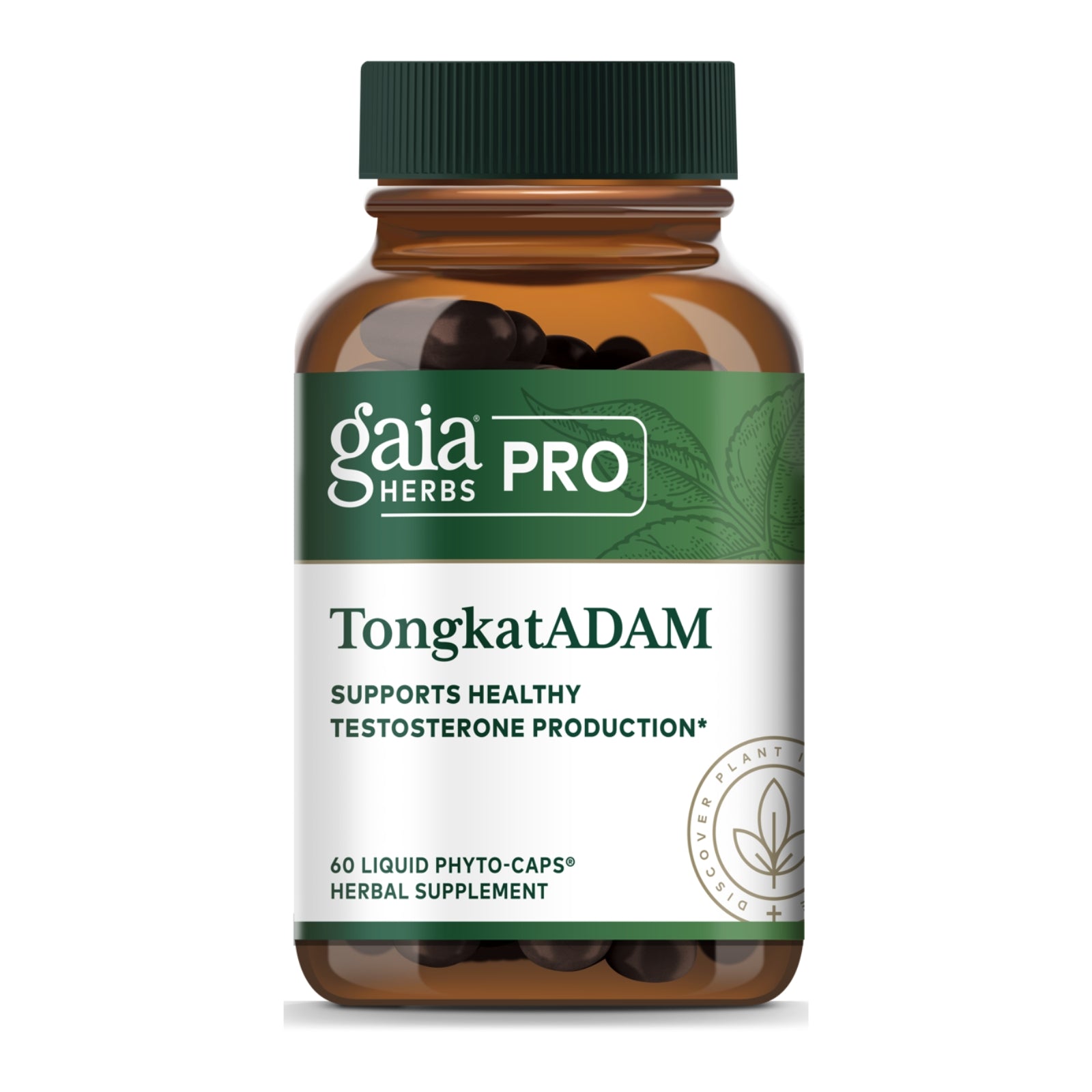 Gaia Herbs Pro, TongkatADAM, 60 Capsules UPC 751063154130 | HiLife Vitamins