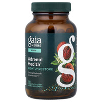 Gaia Herbs, Adrenal Health, Nightly Restore, 120 Liquid Phyto-Caps® UPC 751063149396 | Hilife Vitamins