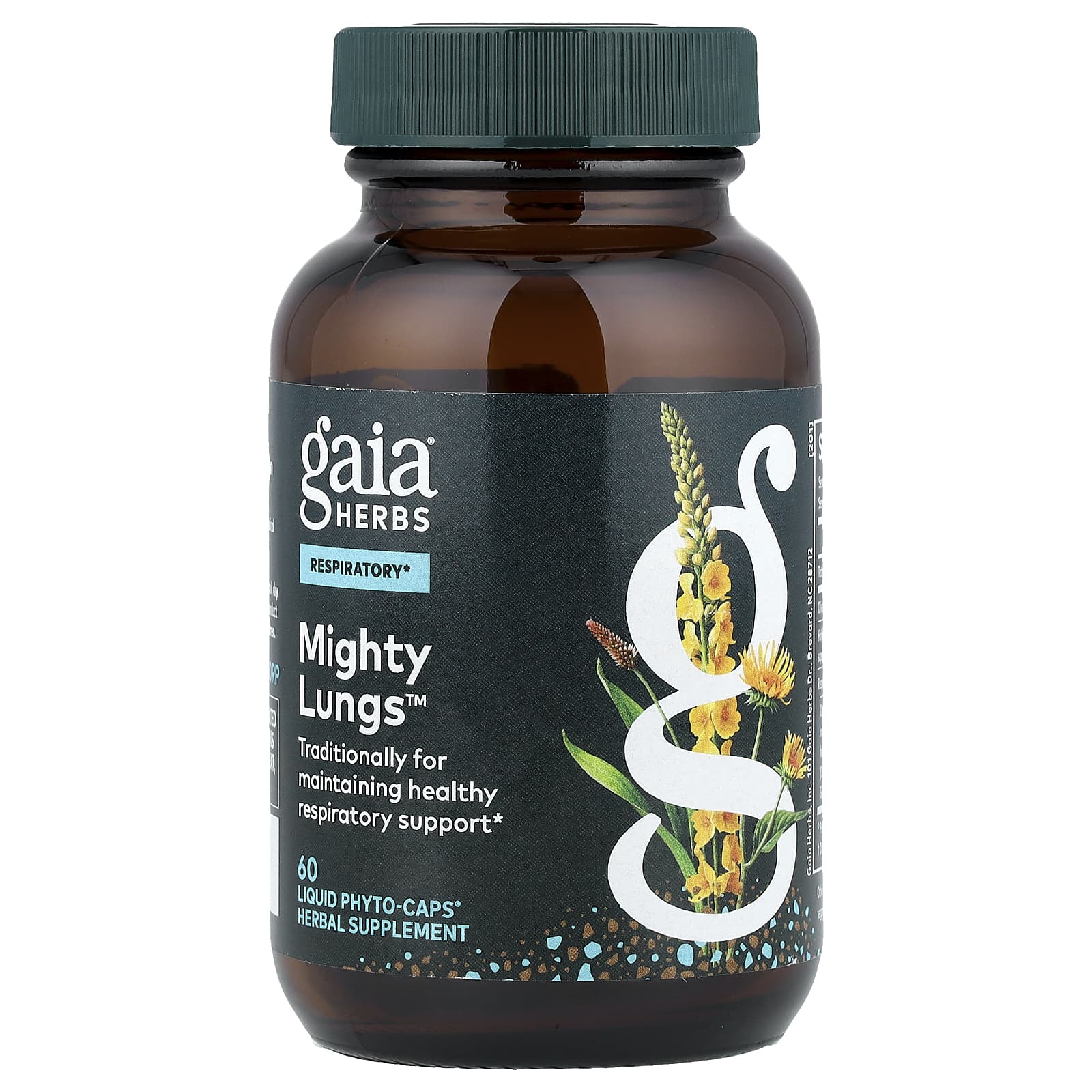 Gaia Herbs, Mighty Lungs, 60 Liquid Phyto-Caps® UPC 751063151641 | Hilife Vitamins