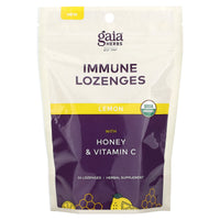 Gaia Herbs, Immune Lozenges, Lemon, 6 Lozenges UPC 751063152211 | HiLife Vitamins