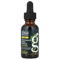 Gaia Herbs, Wormwood Black Walnut Supreme, 1 fl oz (30 ml) UPC 751063340007 | Hilife Vitamins