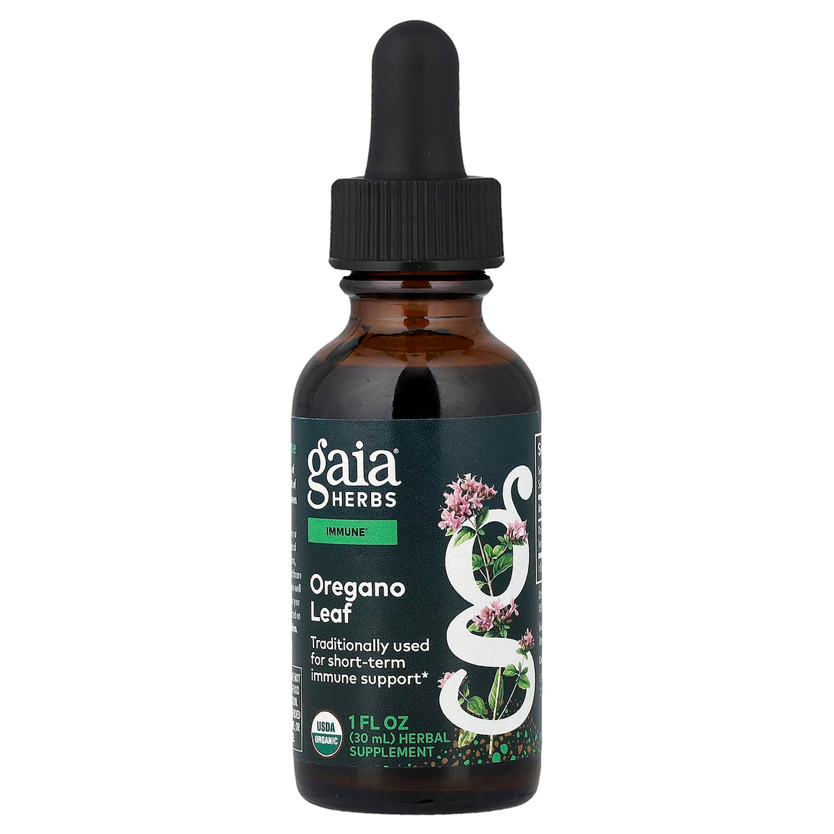 Gaia Herbs, Oregano Leaf, 1 fl oz (30 ml) UPC 751063376303 | Hilife Vitamins