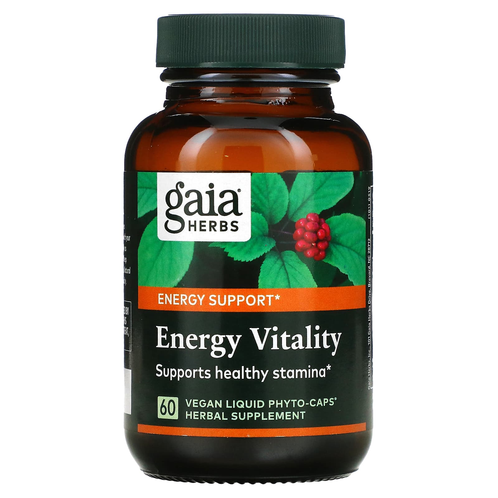 Gaia Herbs, Energy Vitality, 60 Vegan Liquid Phyto-Caps UPC 751063398503 | HiLife Vitamins