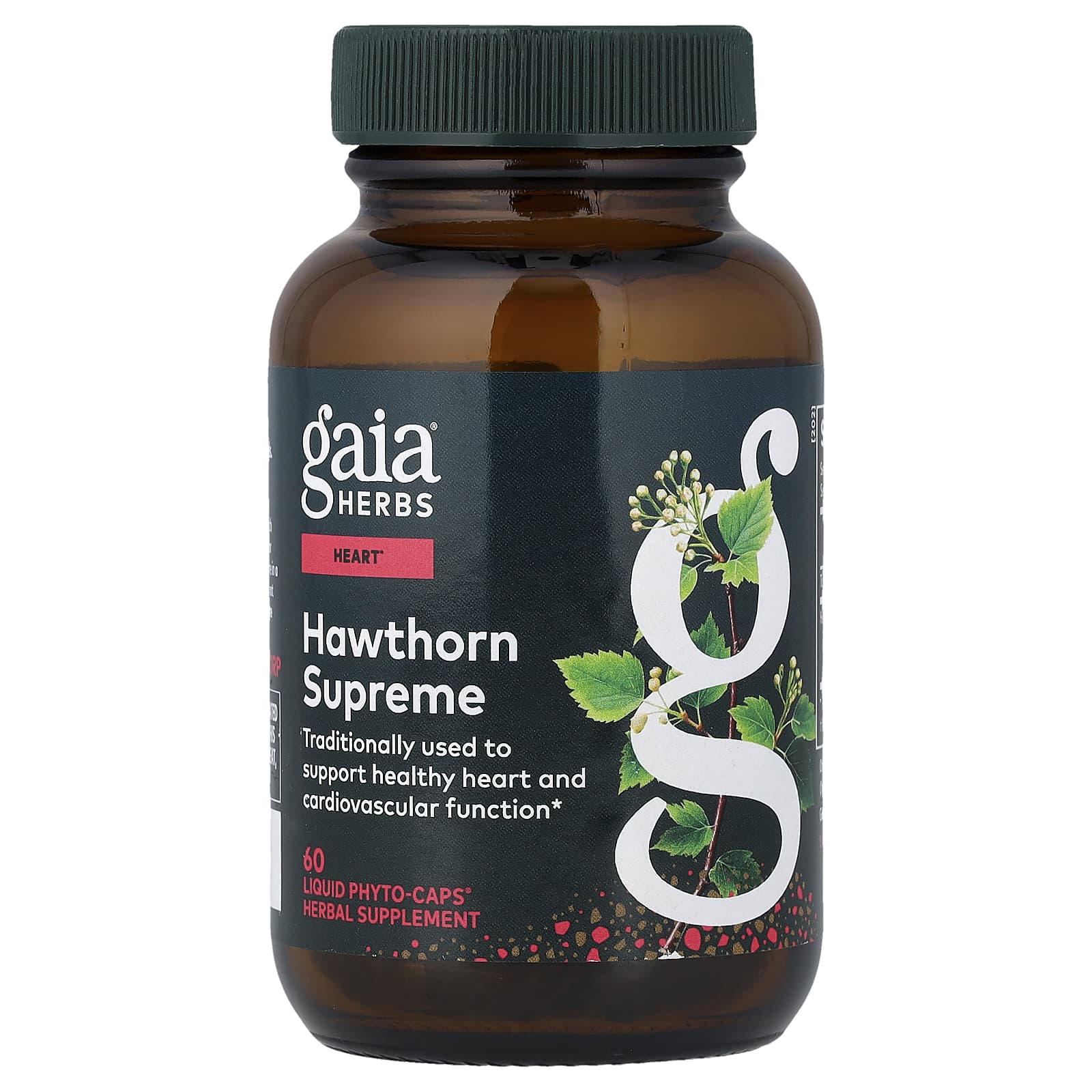 Gaia Herbs, Hawthorn Supreme, 60 Vegan Liquid Phyto-Caps® UPC 751063400008 | HiLife Vitamins