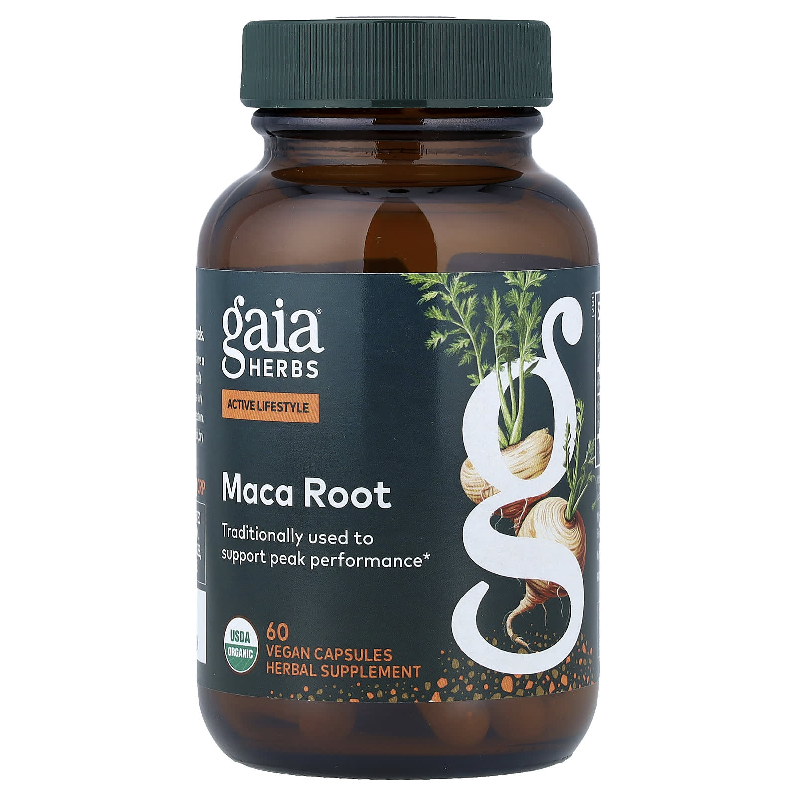 Gaia Herbs, Maca Root, 60 Vegan Capsules UPC 751063997539 | HiLife Vitamins
