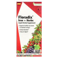 Gaia Herbs, Floradix, Iron & Herbs, 17 Oz Liquid Extract UPC 850026260106 | HiLife Vitamins