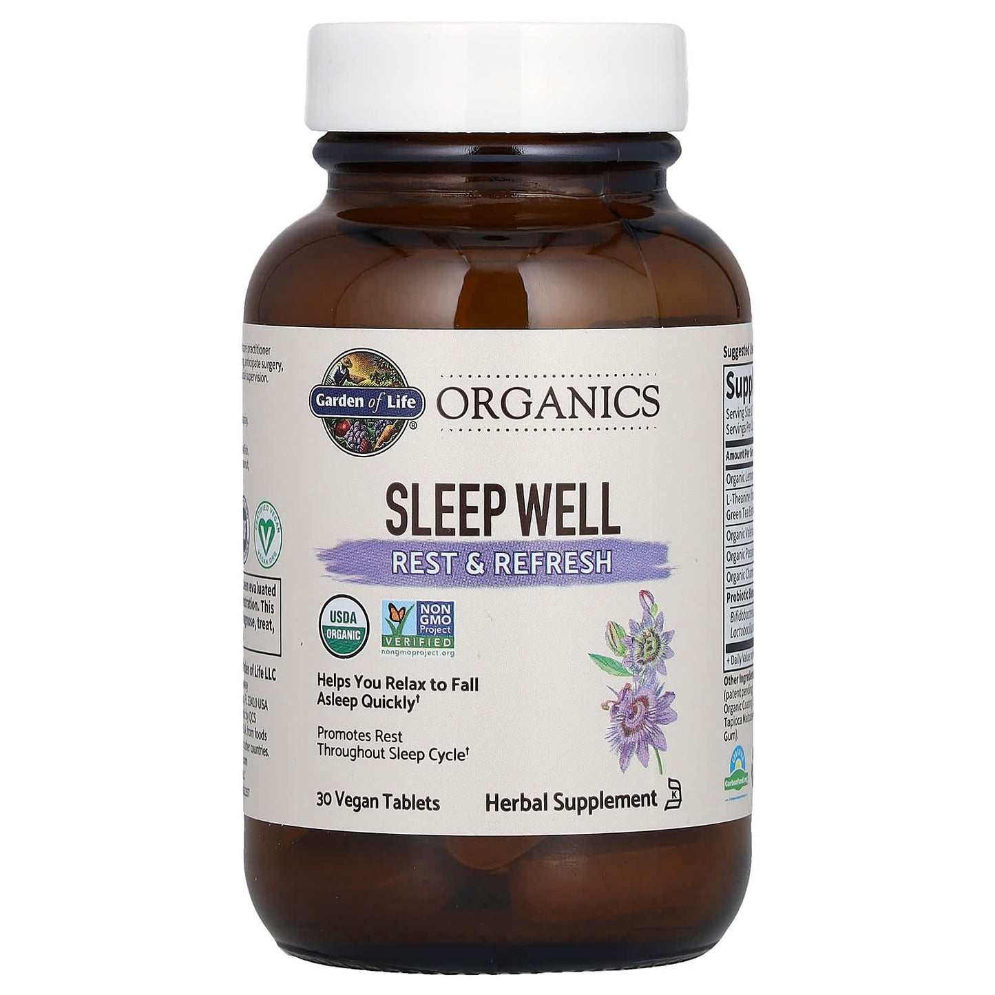 Garden Of Life, Mykind Organics Herbal Sleep Well, 30 Tablets