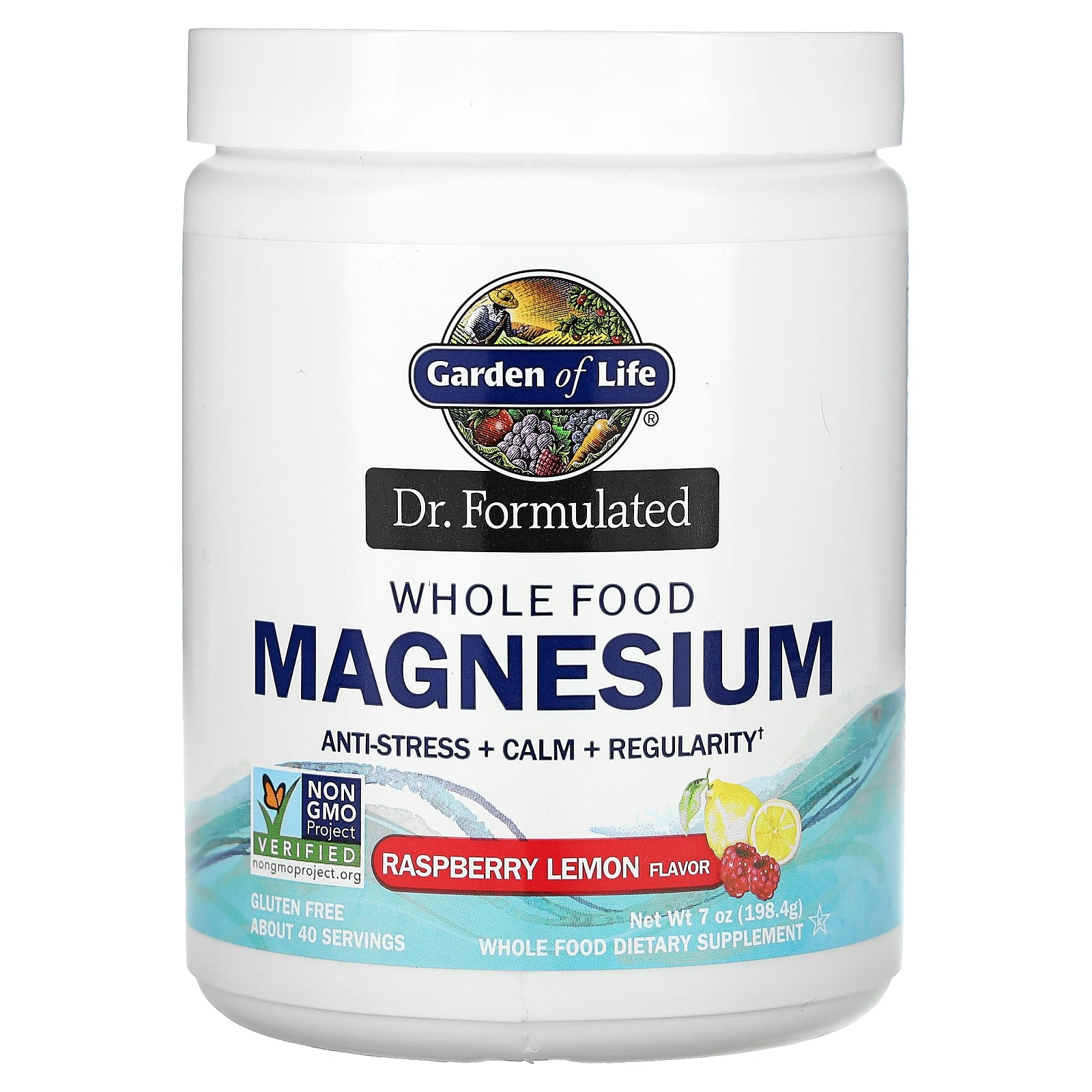 Garden Of Life, Dr. Formulated Magnesium Raspberry Lemon, 7 Oz - 658010122795 | Hilife Vitamins