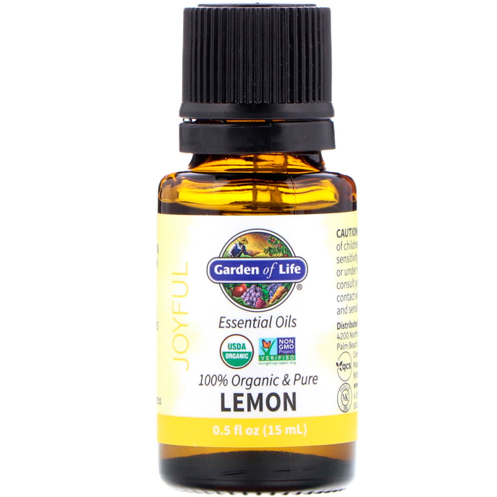 Garden of Life, Organic Essential Oil - Lemon, .5 Oz UPC 658010122993 | HiLife Vitamins