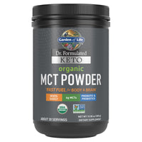 Garden of Life, Dr. Formulated Keto, Organic MCT Powder, 10.58 oz (300 g) UPC 658010124454 | HiLife Vitamins