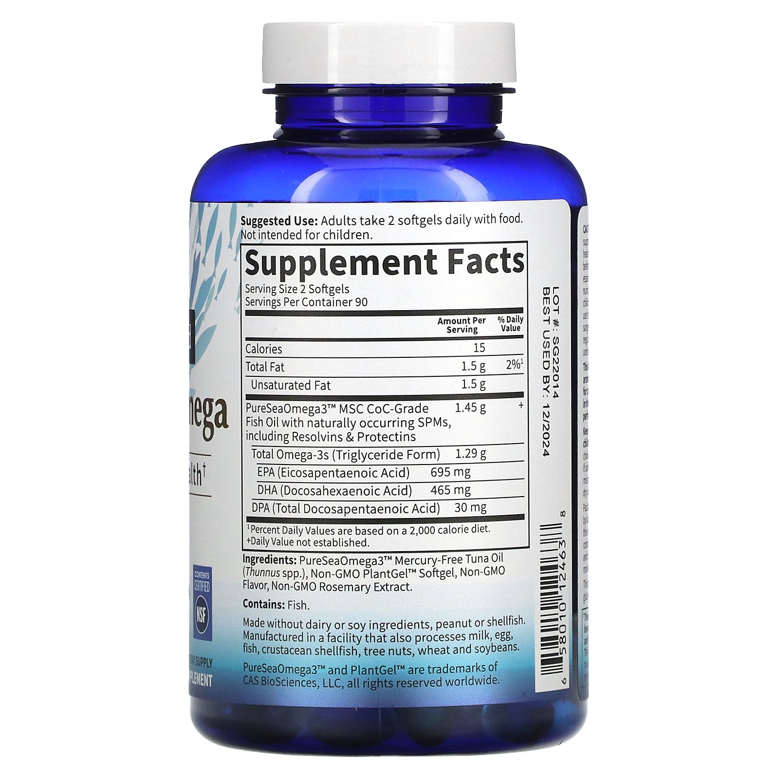 Garden of Life, Dr. Formulated Advanced Omega, 180 Softgels UPC 658010124638 | HiLife Vitamins