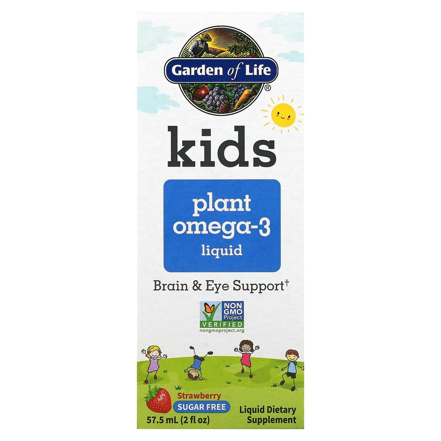 Garden of Life, Kids Plant Omega-3 Liquid, Strawberry Flavor, 2 fl oz UPC 658010125277 | HiLife Vitamins