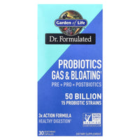 Garden of Life, Probiotics Gas & Bloating, 50 Billion, 30 Vegetarian Capsules UPC 658010131773 | HiLife Vitamins