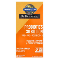 Garden of Life, Probiotics, 30 Billion, 30 Mini Vegetarian Capsules UPC 658010131780 | HiLife Vitamins