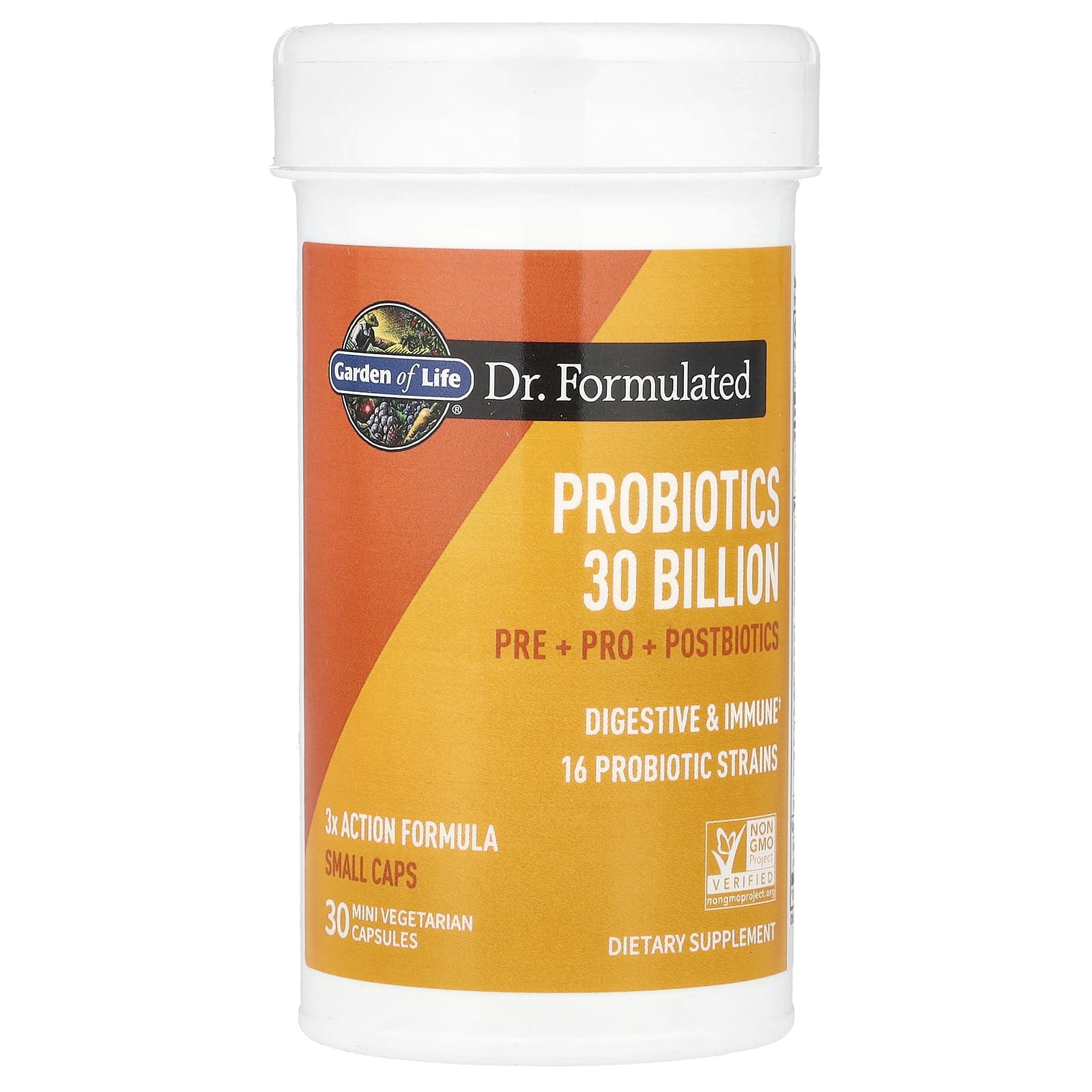 Garden of Life, Probiotics, 30 Billion, 30 Mini Vegetarian Capsules UPC 658010131780 | HiLife Vitamins