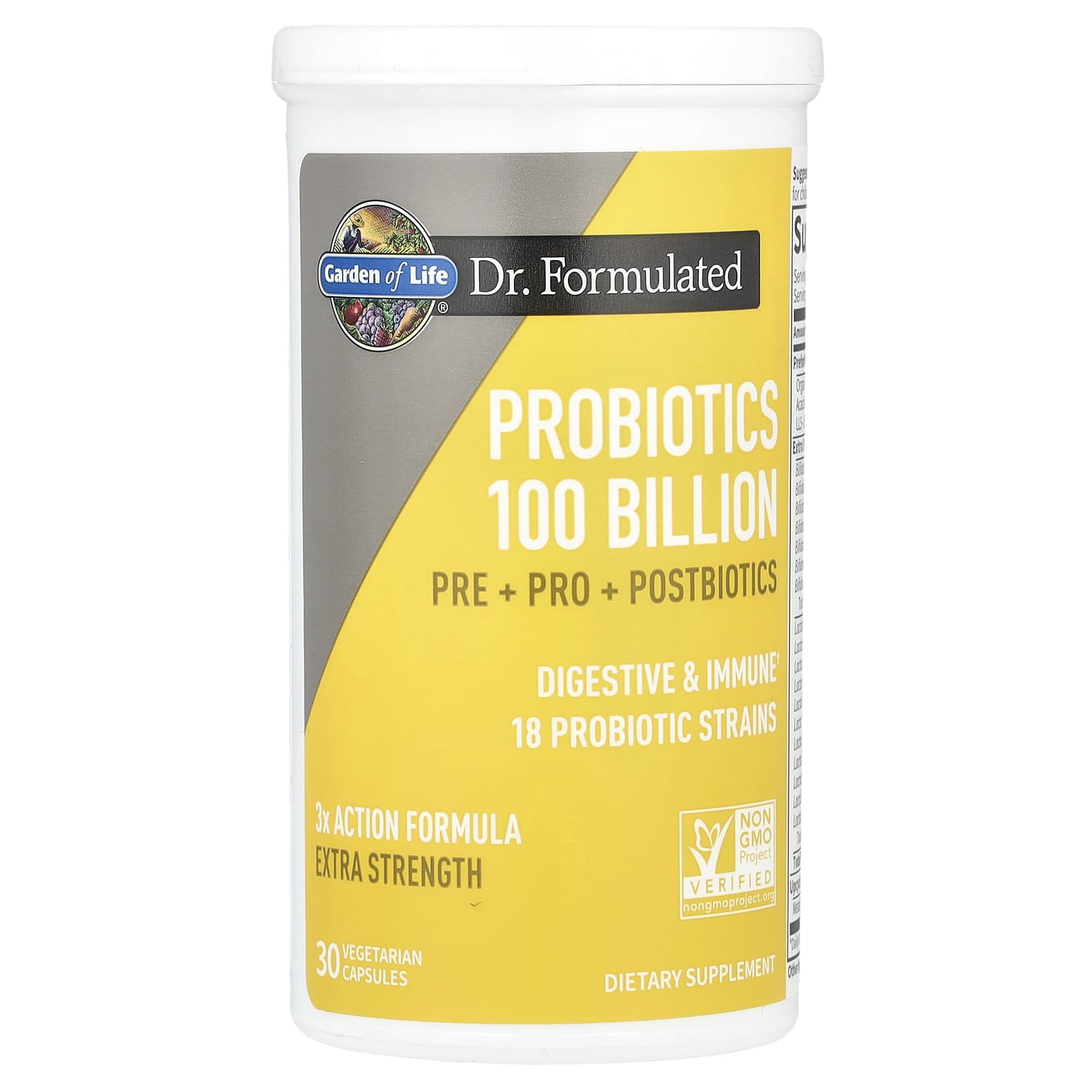 Garden of Life, Probiotics, Extra Strength, 30 Vegetarian Capsules UPC 658010131797 | HiLife Vitamins
