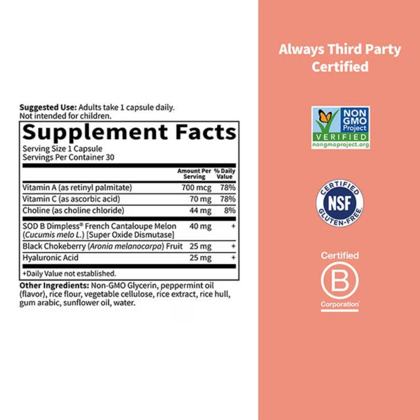 Garden Of Life, Once Daily Skin Smooth+ Duocap, 30 Capsules - [product_sku] | HiLife Vitamins