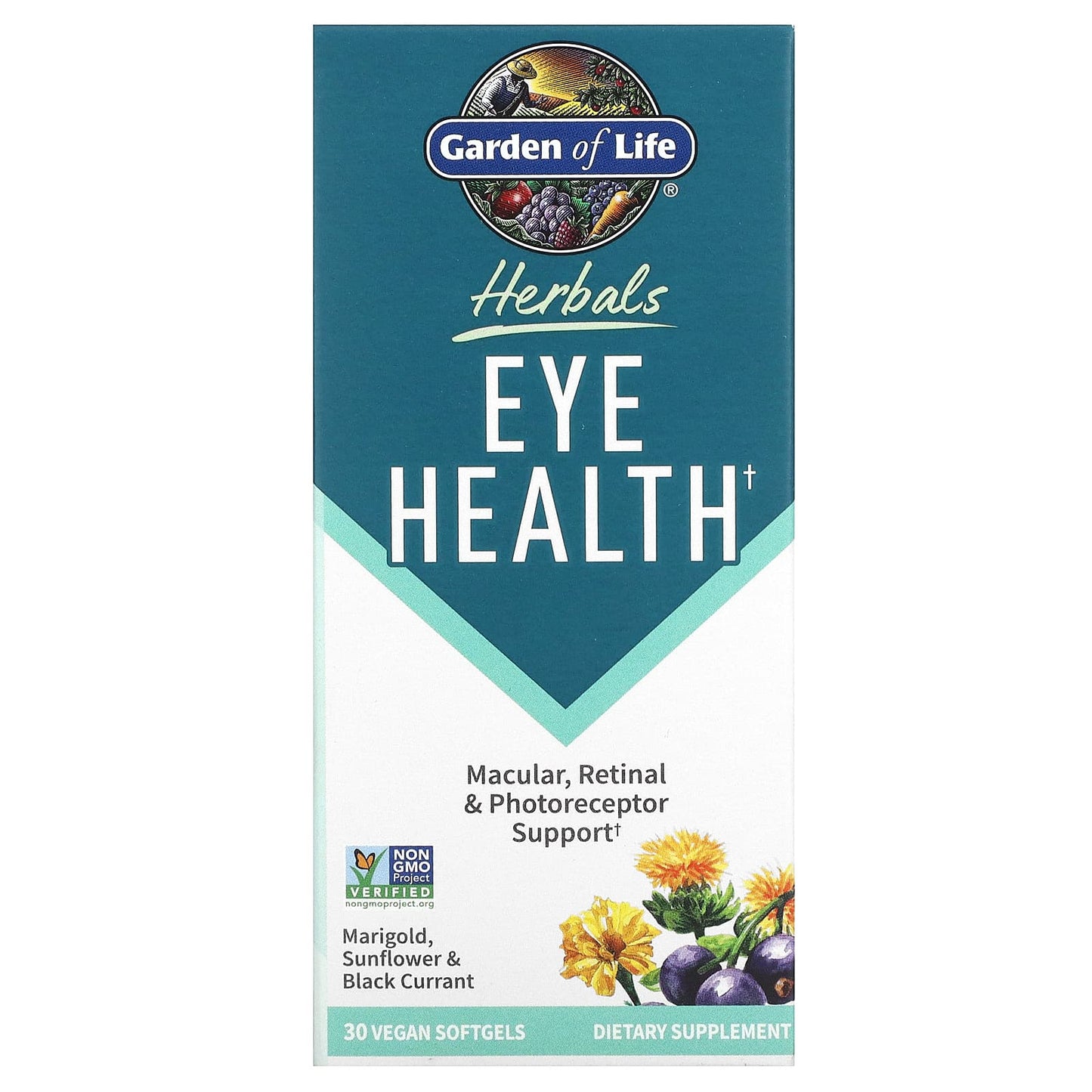 Garden of Life, Herbals, Eye Health, Berry, 30 Vegan Softgels UPC 658010133944 | HiLife Vitamins