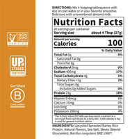 Garden of Life, Plant-Based Sprouted Barley, Protein + Probiotics, Vanilla Caramel, 1 LB 3 OZ (540 G) UPC 658010134606 | HiLife Vitamins