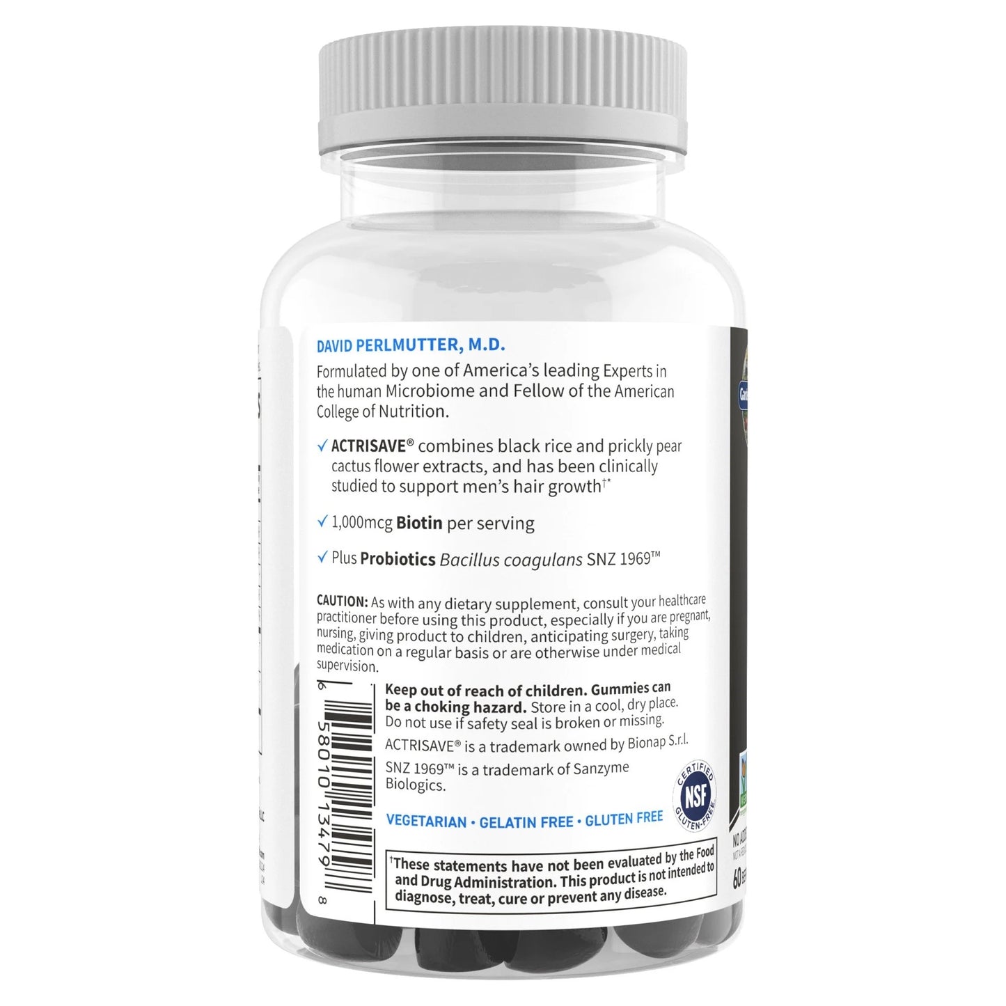 Garden Of Life, Dr. Formulated, Hair Growth For Men, 60 Gummies - 658010134798 | Hilife Vitamins