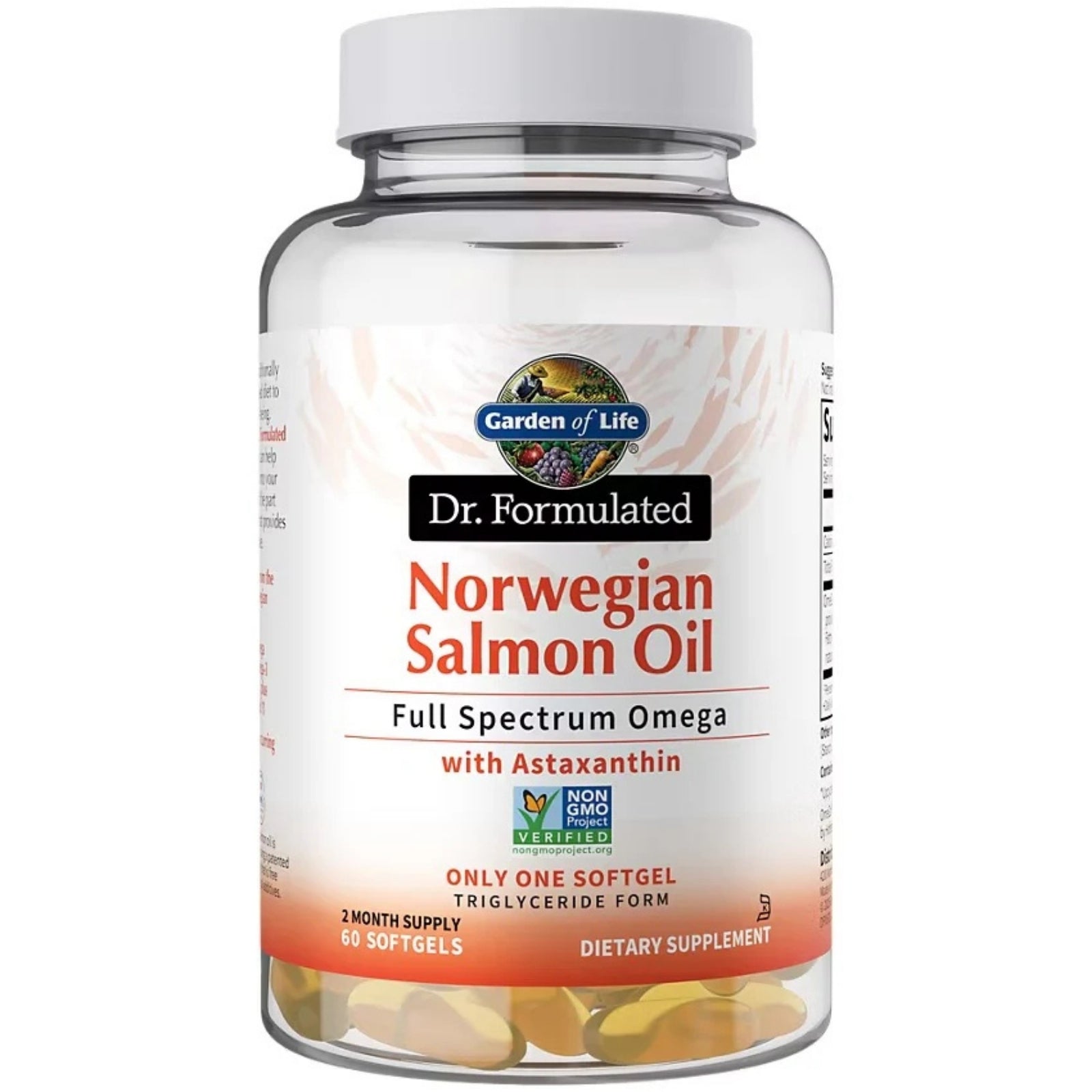 Garden of Life, Dr. Formulated, Norwegian Salmon Oil, 60 Softgels UPC 658010134859 | HiLife Vitamins