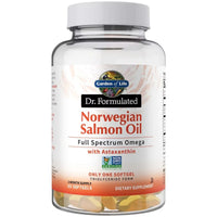 Garden of Life, Dr. Formulated, Norwegian Salmon Oil, 60 Softgels UPC 658010134859 | HiLife Vitamins