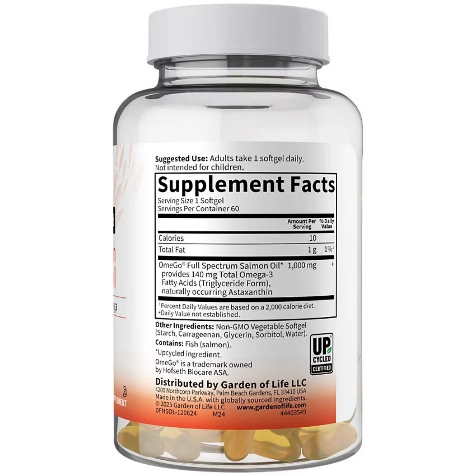 Garden of Life, Dr. Formulated, Norwegian Salmon Oil, 60 Softgels UPC 658010134859 | HiLife Vitamins